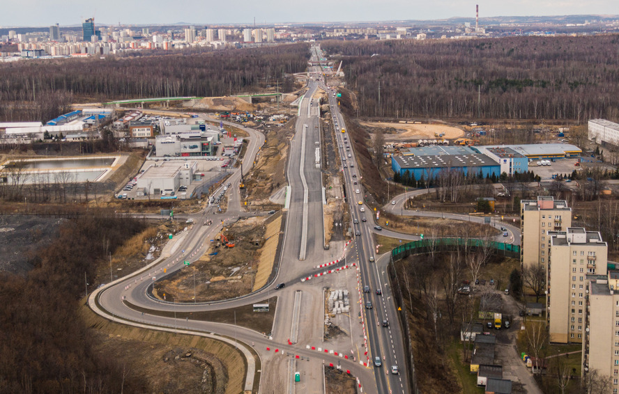 Przebudowa układu drogowego w katowickim Giszowcu – od piątku 28 stycznia przejazd ul. Kolistą w dwóch kierunkach.