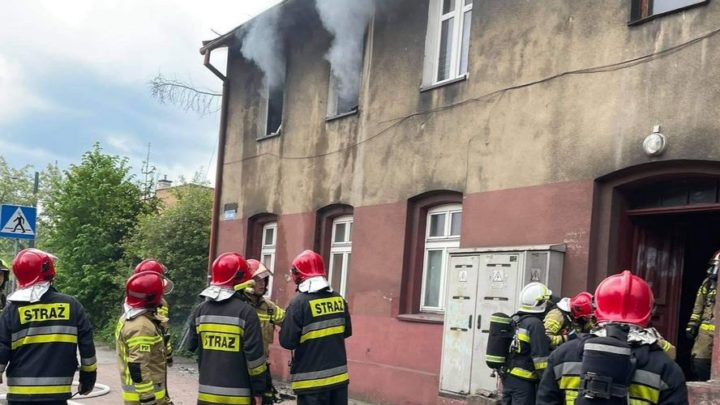 Pożar przy ul. Lisa w Katowicach. Na szczęście nikt nie ucierpiał.