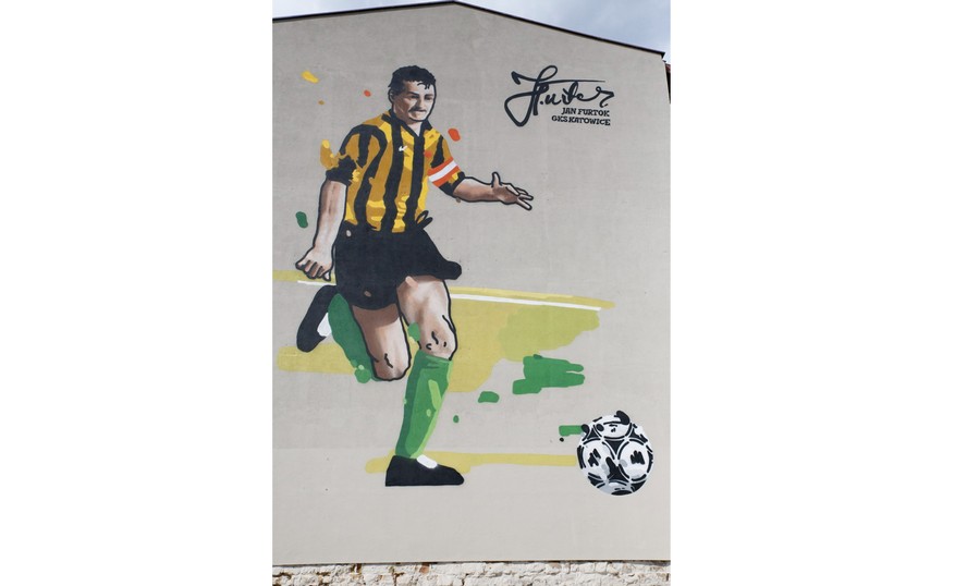 Jan Furtok, legenda GKS Katowice, ma swój mural.
