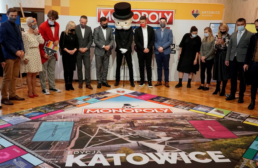 Katowice w kultowej grze Monopoly.