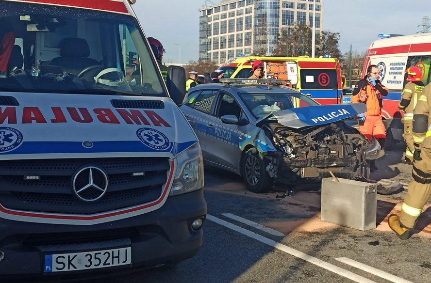Dwa groźne wypadki w Katowicach.