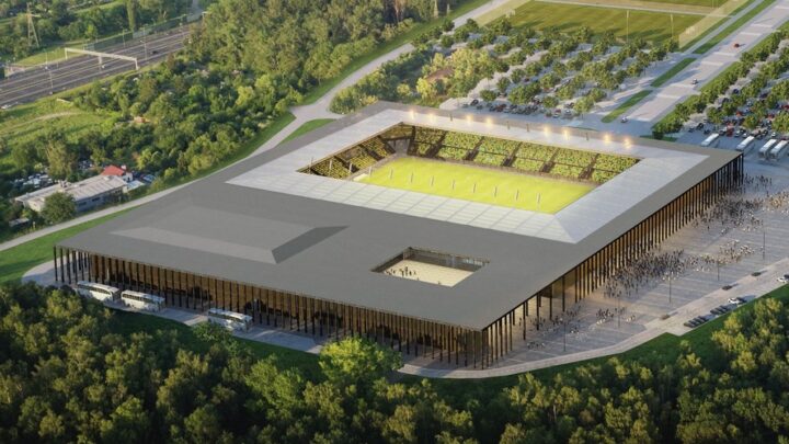 Nowy stadion w Katowicach zaczyna nabierać kształtów.