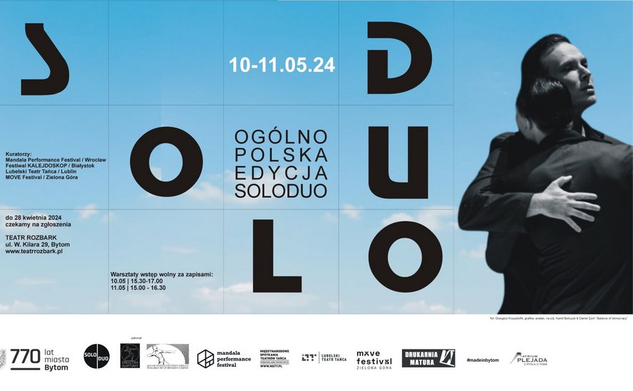 Polska edycja SOLO DUO DANCE FESTIVAL w bytomskim Teatrze Tańca i Ruchu Rozbark.